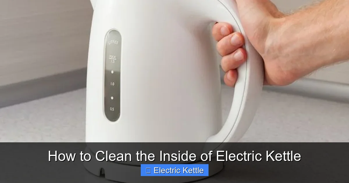 How to Clean the Inside of Electric Kettle