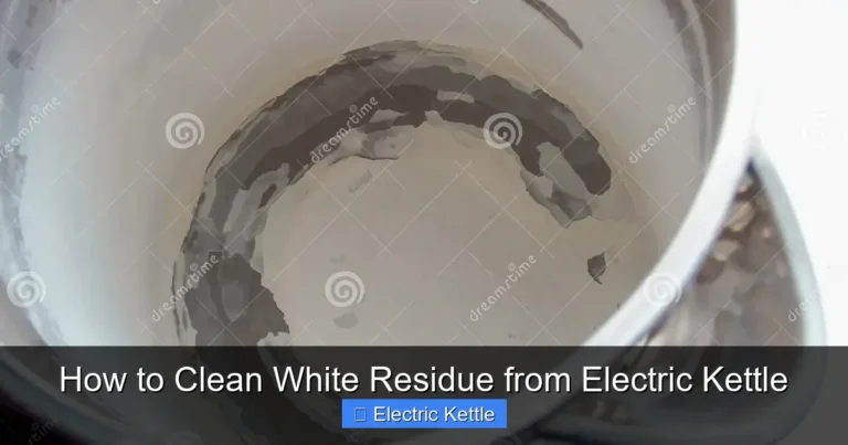 How to Clean White Residue from Electric Kettle