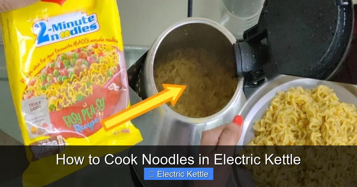 How to Cook Noodles in Electric Kettle