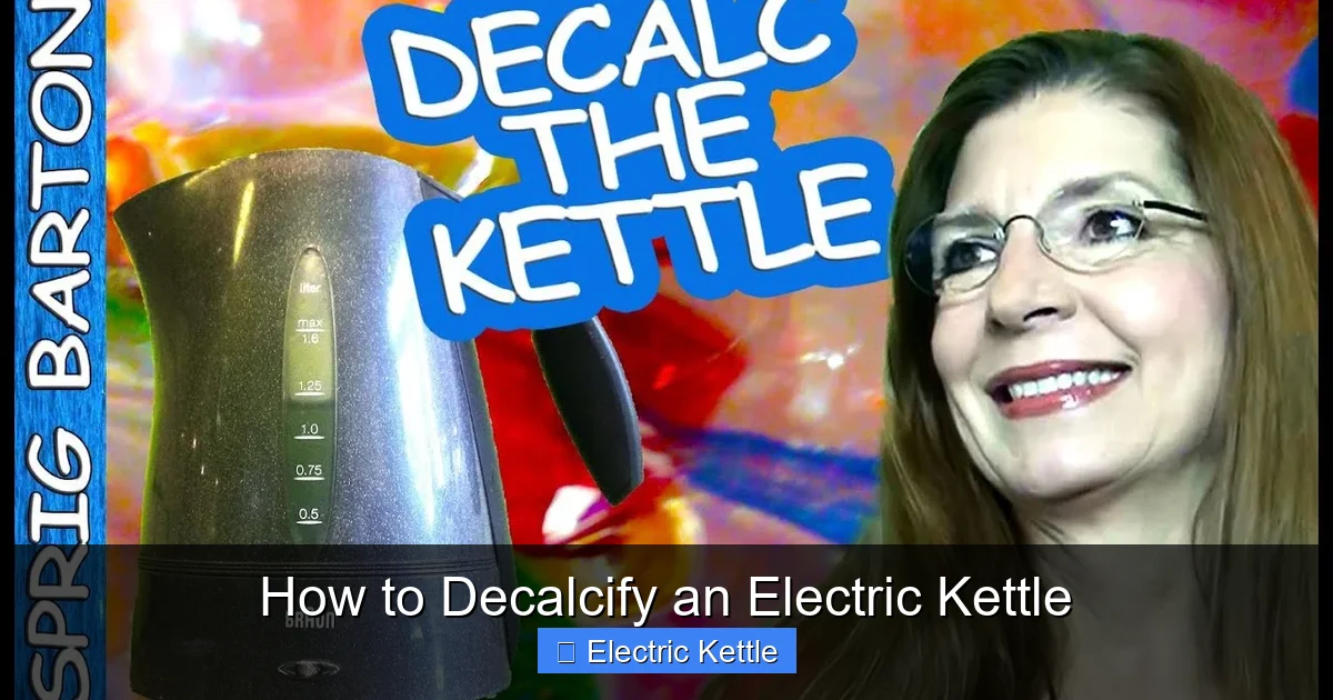How to Decalcify an Electric Kettle