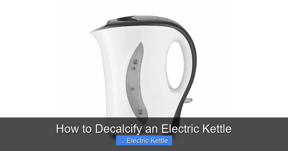 How to Decalcify an Electric Kettle