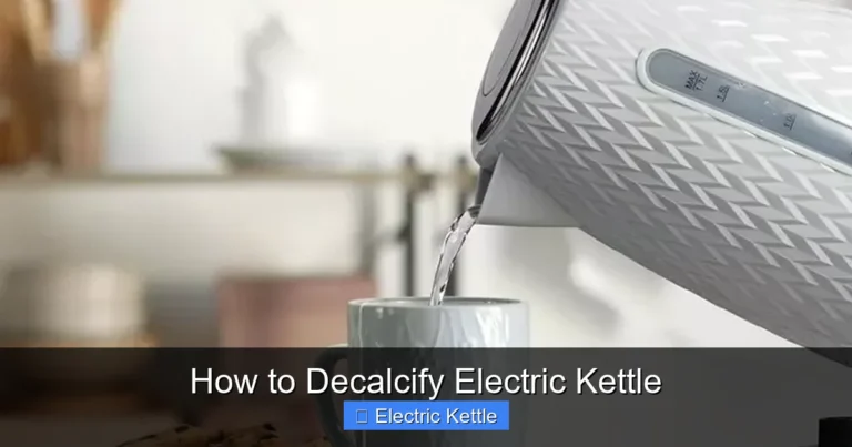 How to Decalcify Electric Kettle