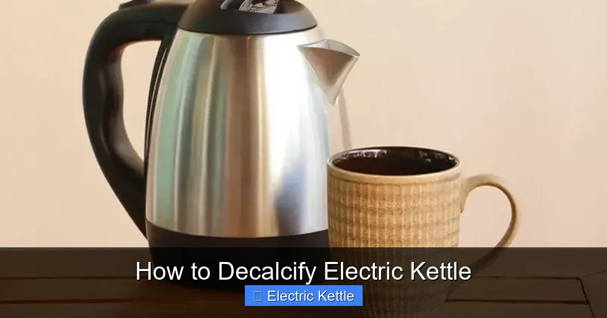 How to Decalcify Electric Kettle
