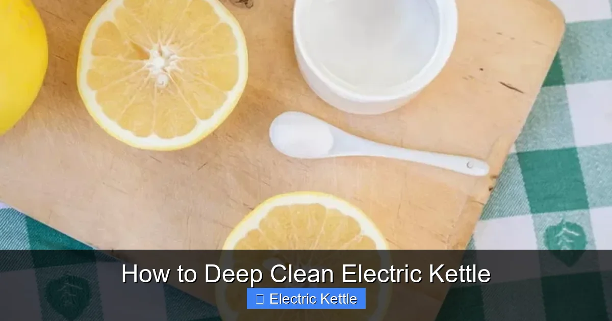 How to Deep Clean Electric Kettle