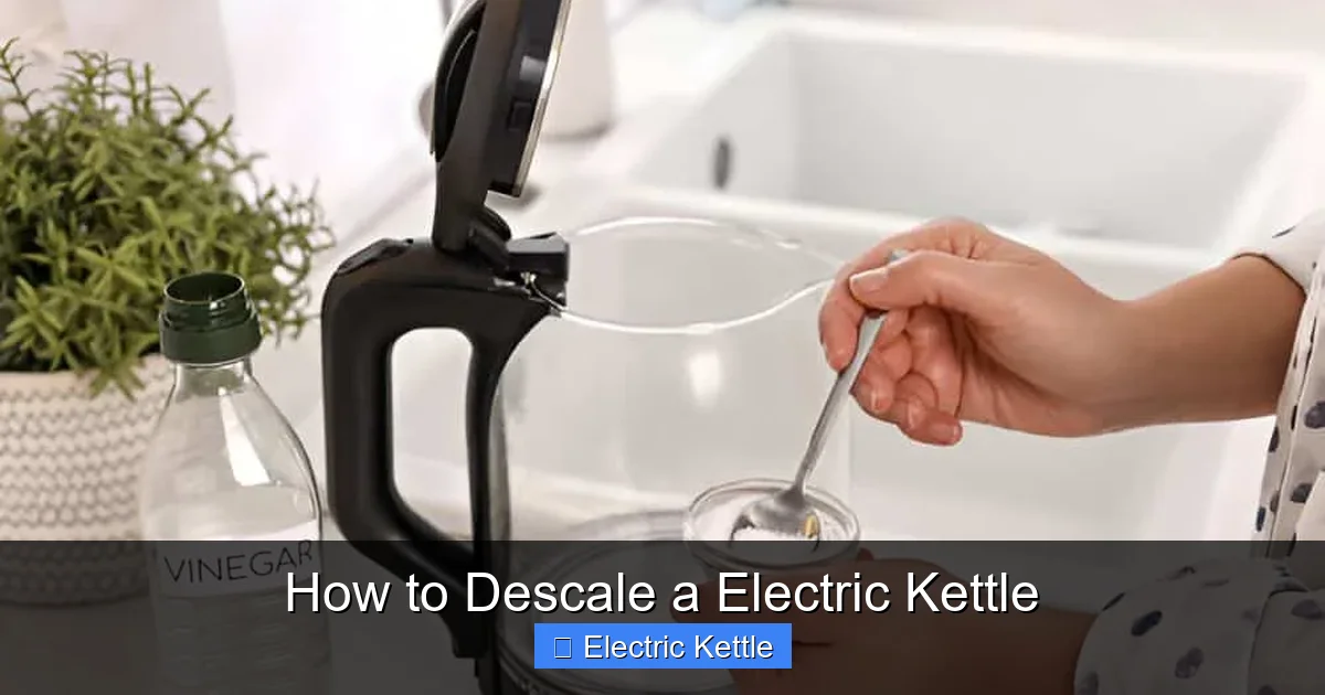 How to Descale a Electric Kettle
