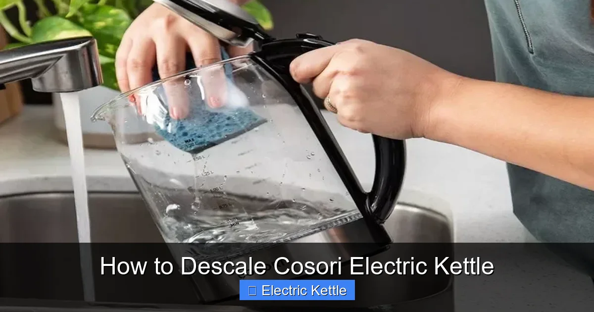 How to Descale Cosori Electric Kettle