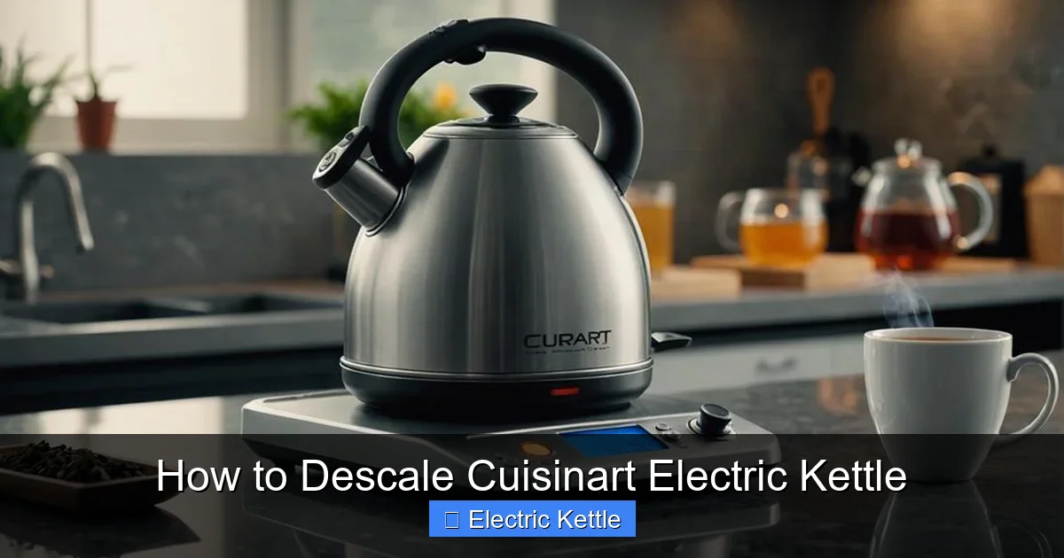 How to Descale Cuisinart Electric Kettle
