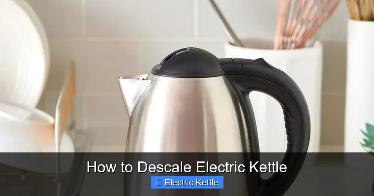 How to Descale Electric Kettle
