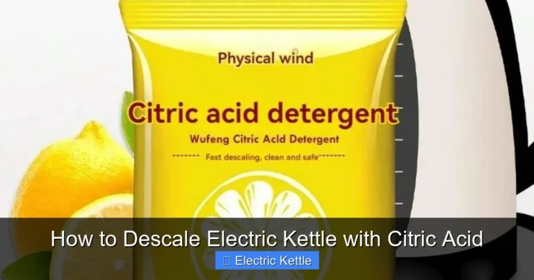 How to Descale Electric Kettle with Citric Acid