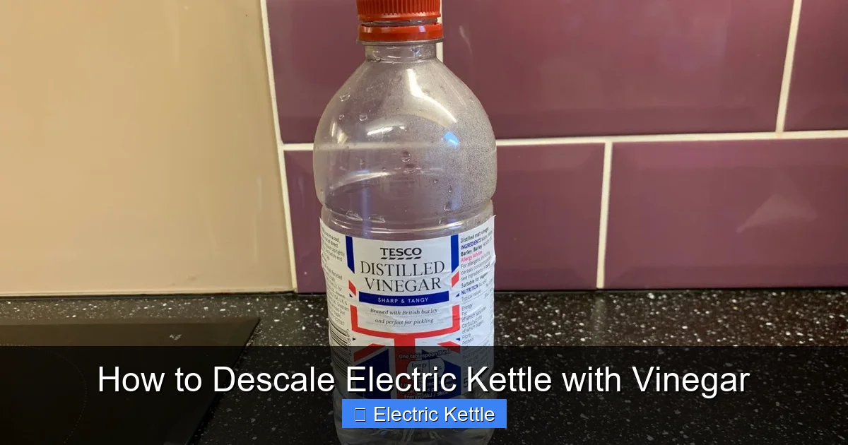 How to Descale Electric Kettle with Vinegar