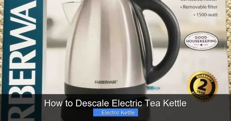 How to Descale Electric Tea Kettle