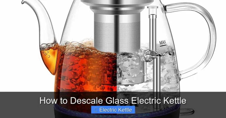 How to Descale Glass Electric Kettle