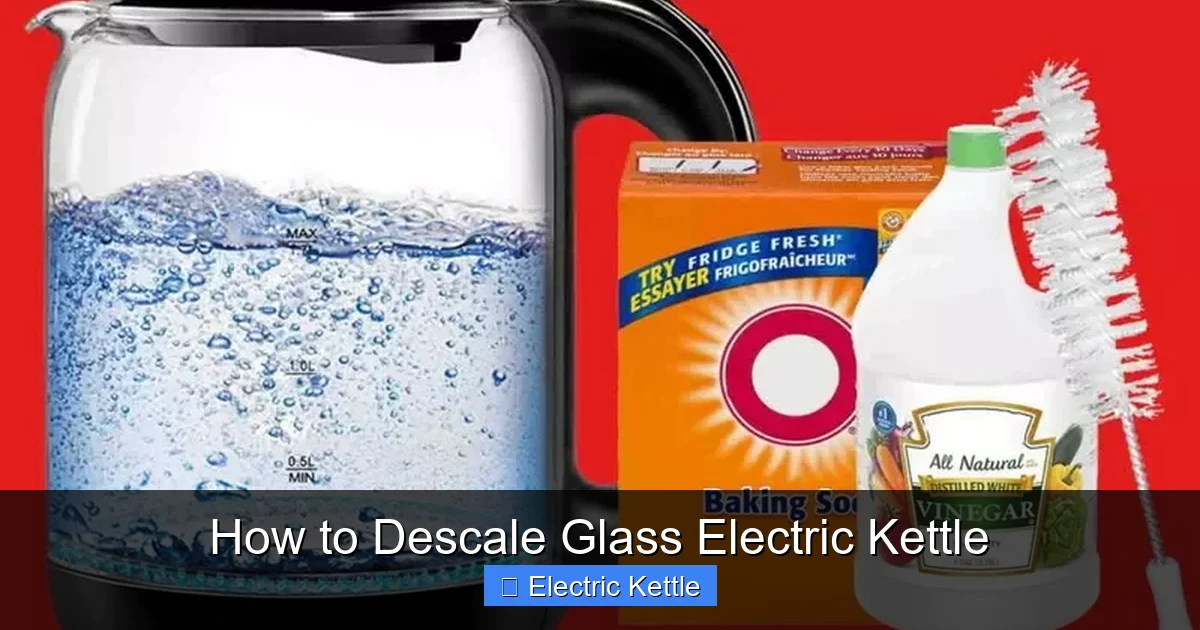 How to Descale Glass Electric Kettle