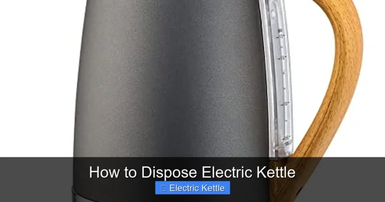 How to Dispose Electric Kettle
