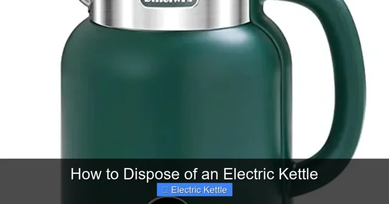 How to Dispose of an Electric Kettle