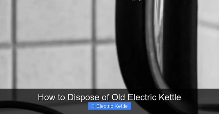 How to Dispose of Old Electric Kettle