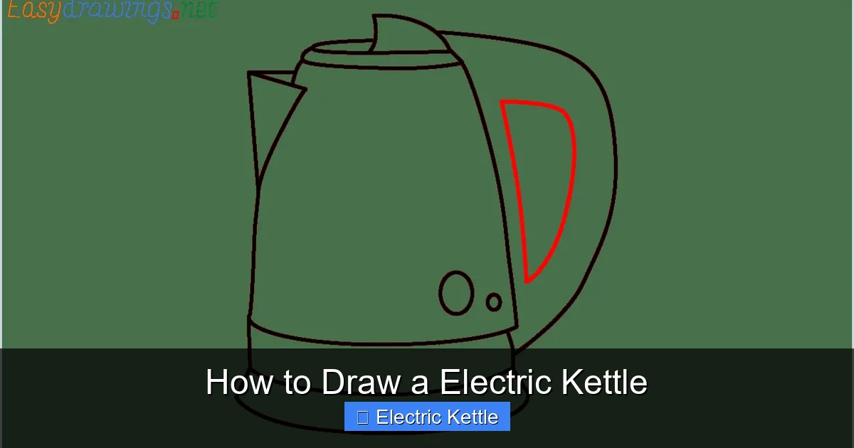 How to Draw a Electric Kettle