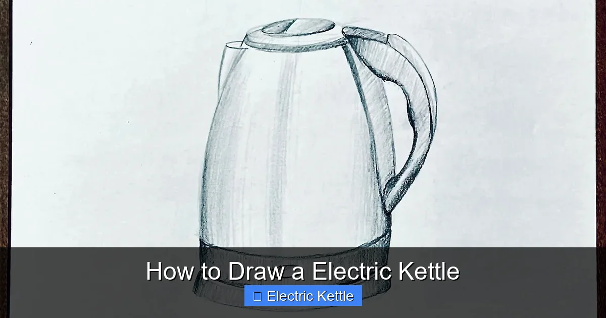 How to Draw a Electric Kettle