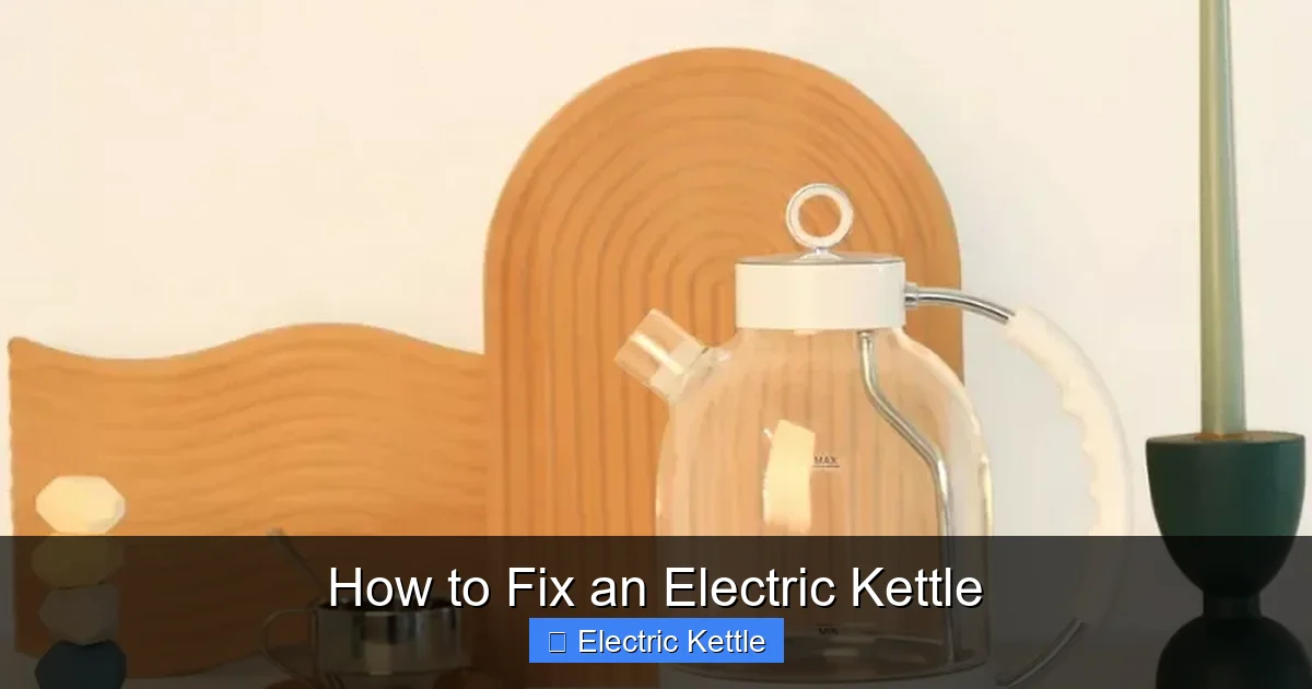 How to Fix an Electric Kettle