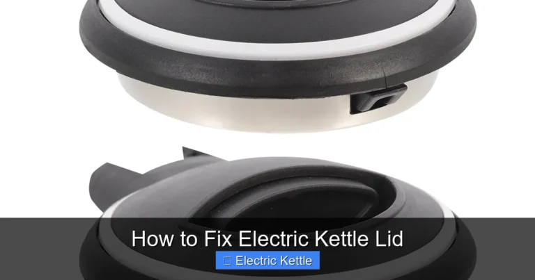How to Fix Electric Kettle Lid
