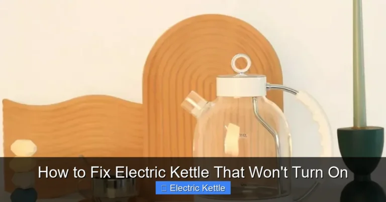 How to Fix Electric Kettle That Won't Turn On