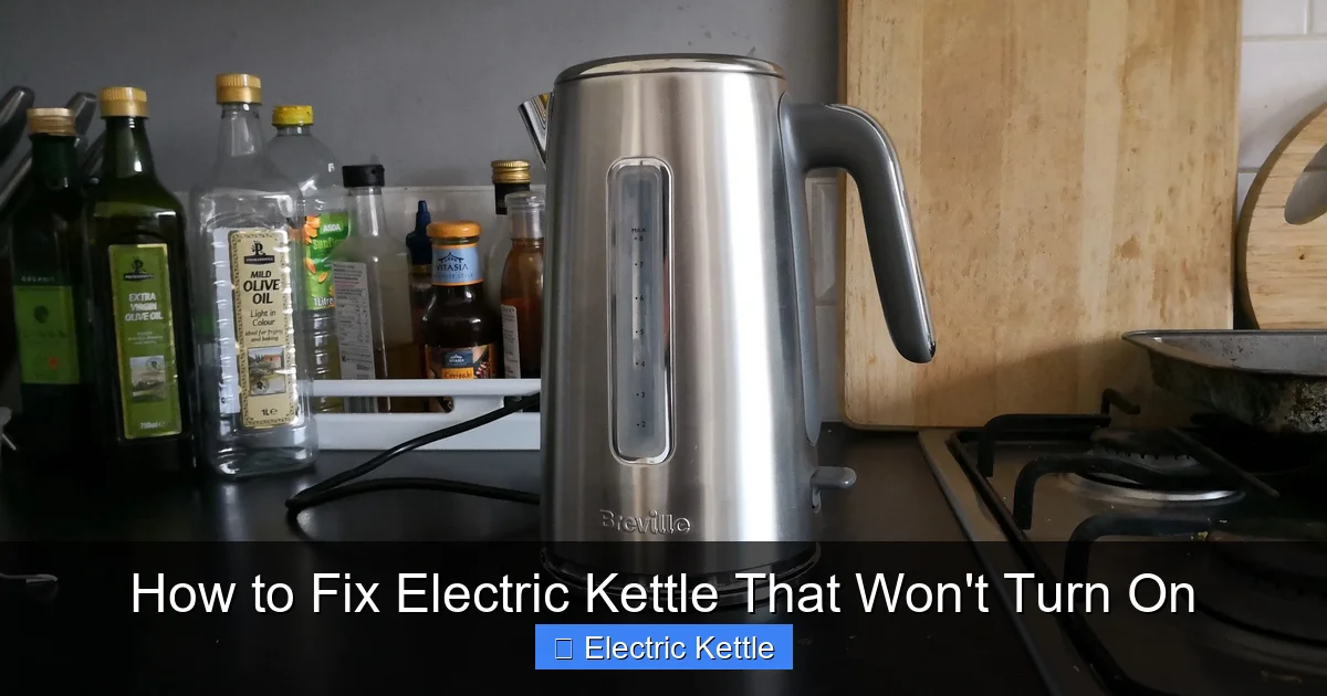 How to Fix Electric Kettle That Won't Turn On