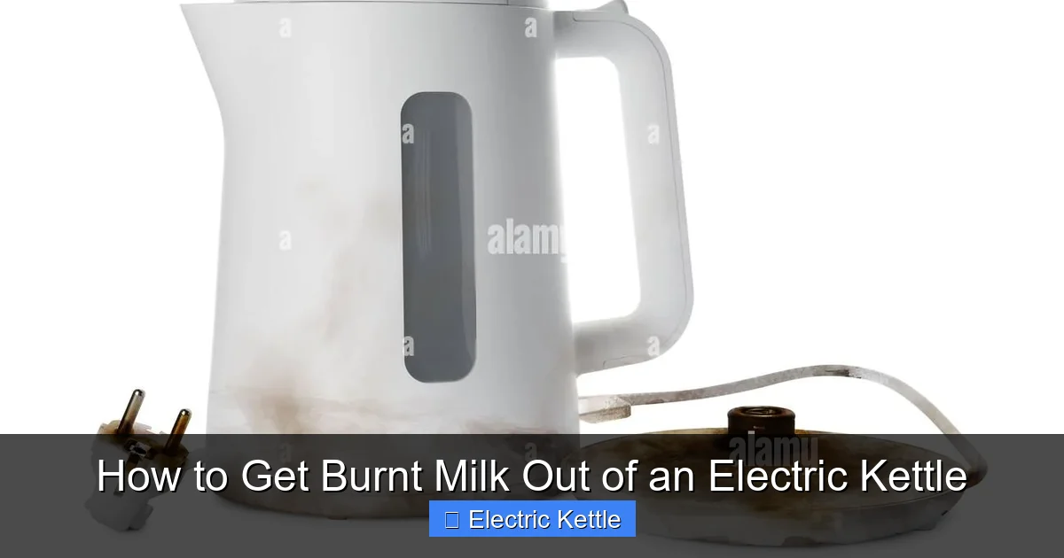 How to Get Burnt Milk Out of an Electric Kettle