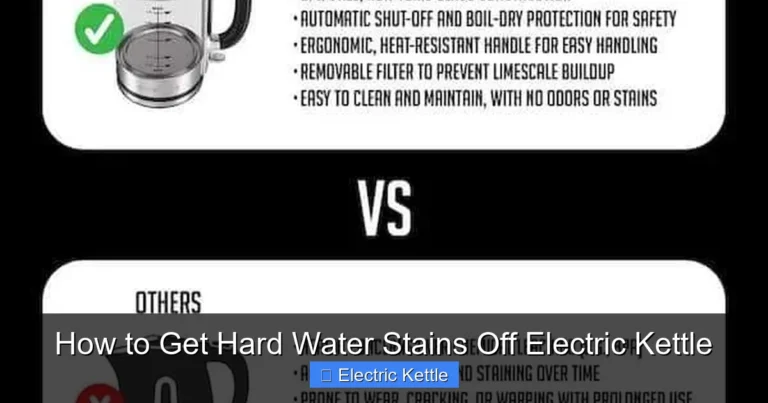 How to Get Hard Water Stains Off Electric Kettle