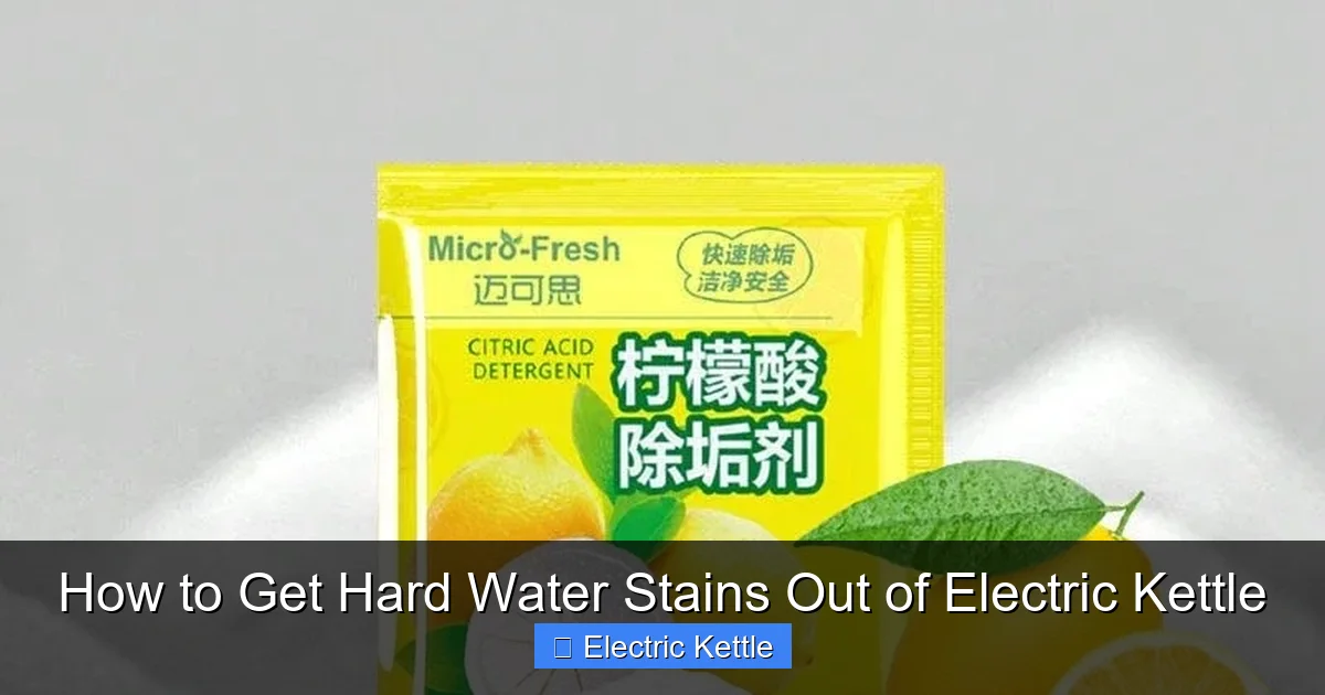 How to Get Hard Water Stains Out of Electric Kettle