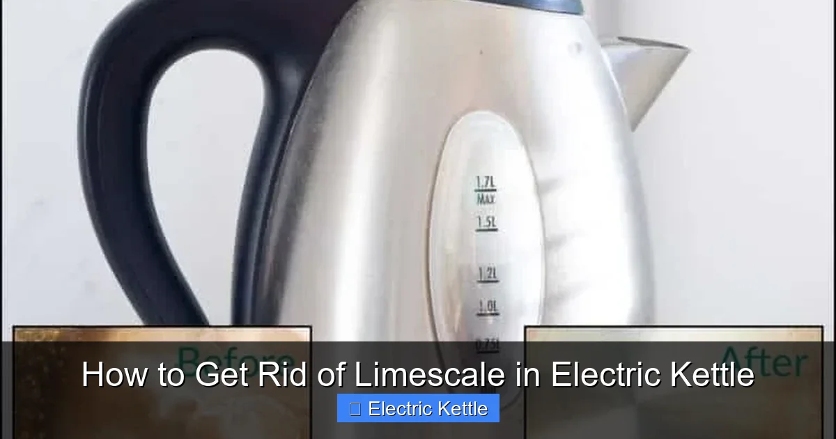 How to Get Rid of Limescale in Electric Kettle