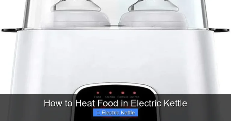 How to Heat Food in Electric Kettle