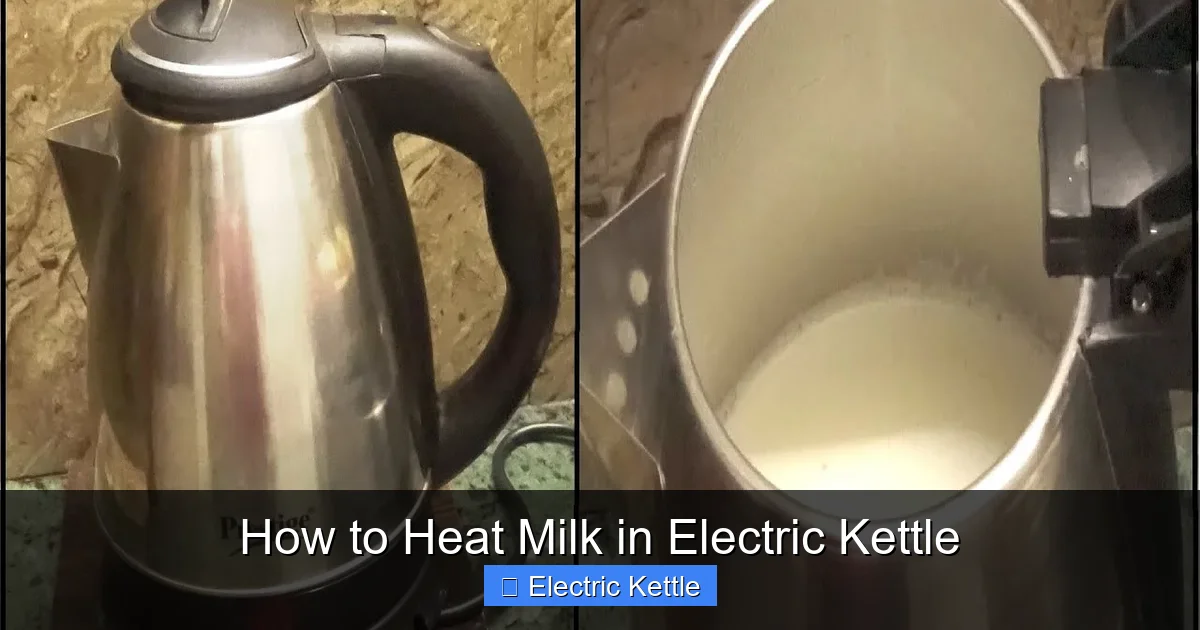 How to Heat Milk in Electric Kettle