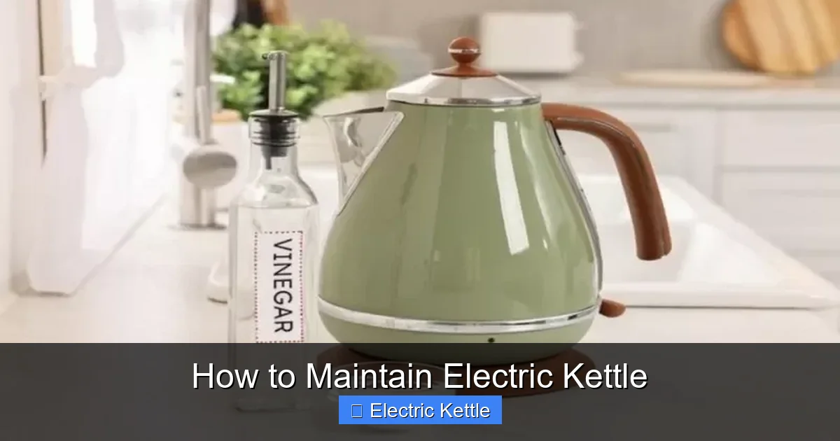 How to Maintain Electric Kettle