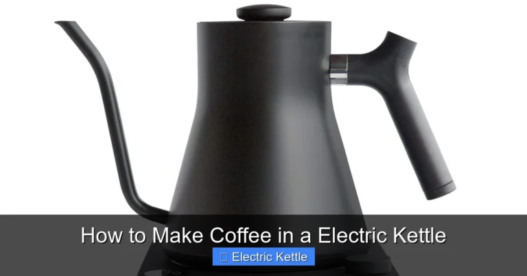 How to Make Coffee in a Electric Kettle