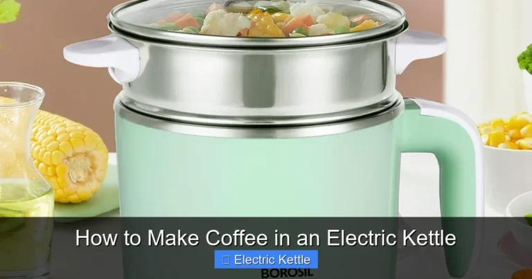 How to Make Coffee in an Electric Kettle