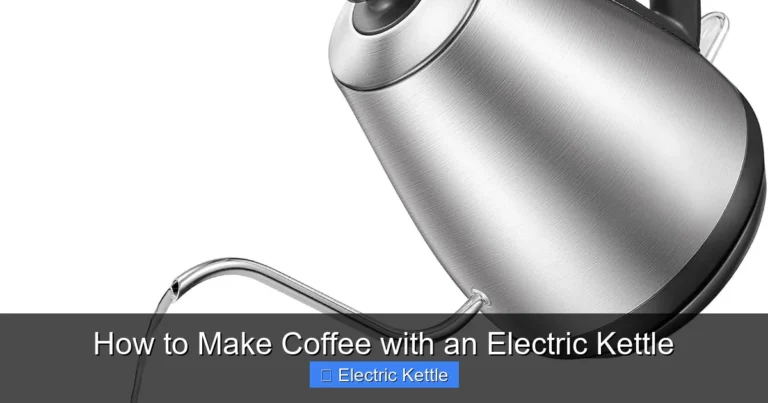 How to Make Coffee with an Electric Kettle