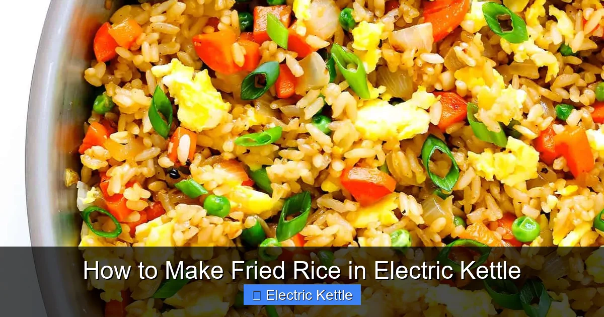 How to Make Fried Rice in Electric Kettle