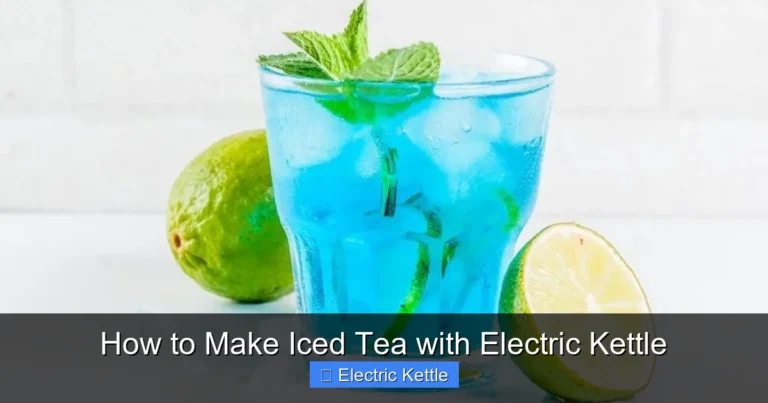 How to Make Iced Tea with Electric Kettle