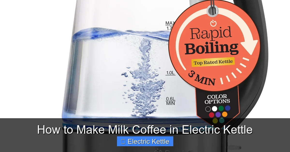 How to Make Milk Coffee in Electric Kettle