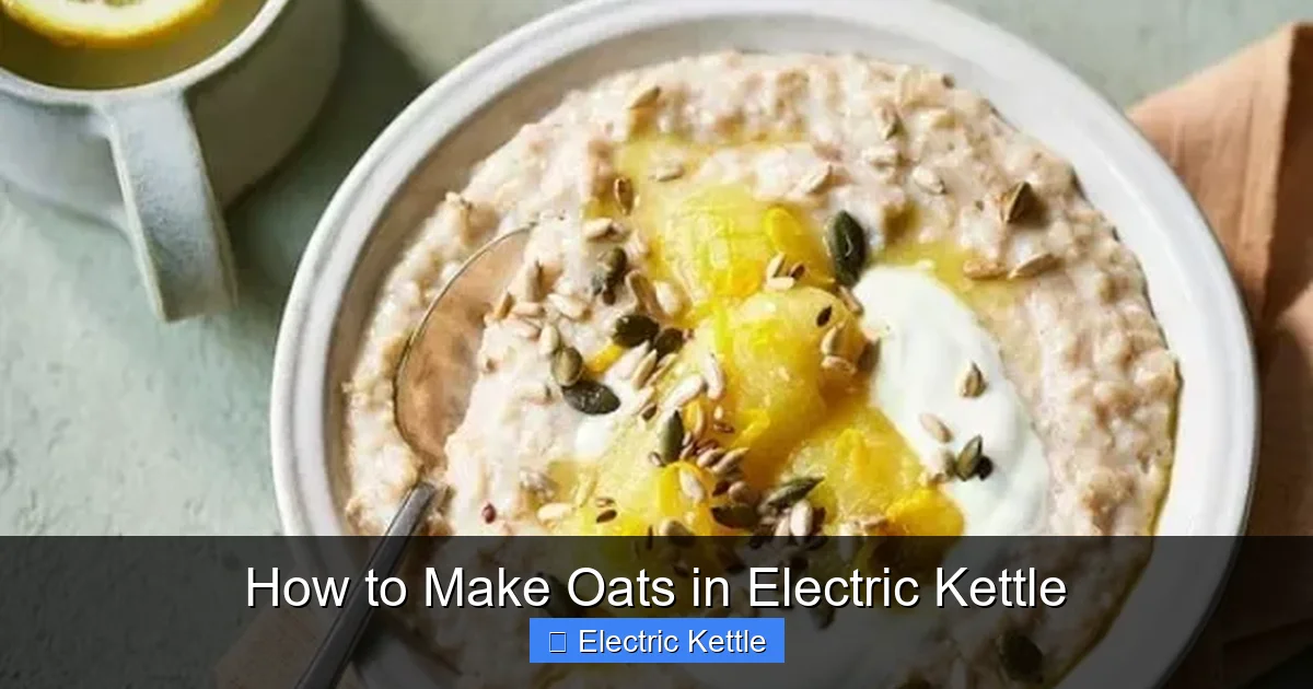 How to Make Oats in Electric Kettle