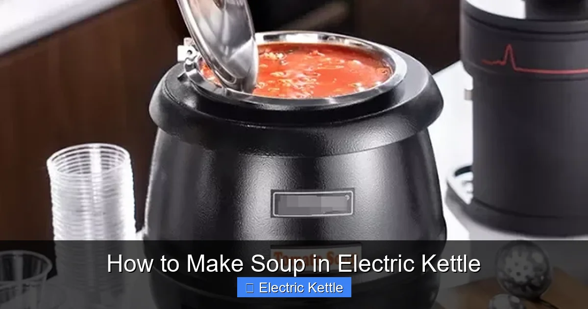 How to Make Soup in Electric Kettle