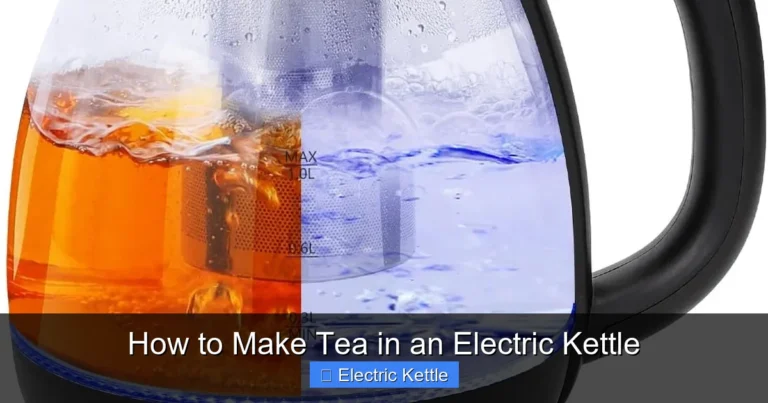 How to Make Tea in an Electric Kettle