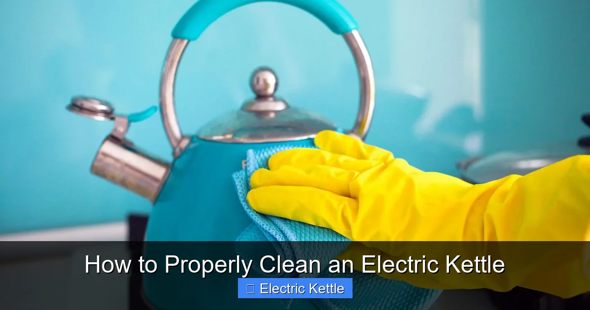 How to Properly Clean an Electric Kettle