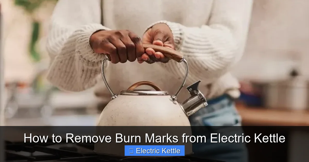 How to Remove Burn Marks from Electric Kettle