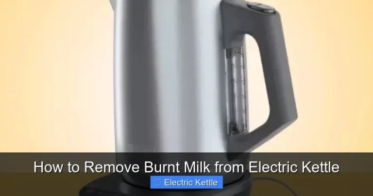 How to Remove Burnt Milk from Electric Kettle