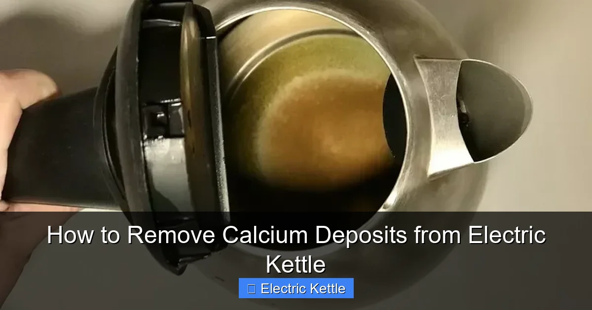 How to Remove Calcium Deposits from Electric Kettle