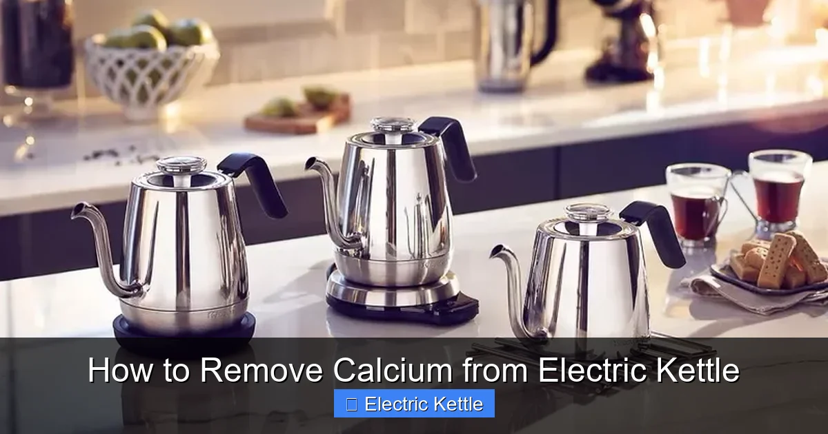 How to Remove Calcium from Electric Kettle
