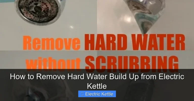 How to Remove Hard Water Build Up from Electric Kettle