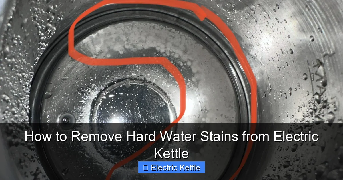 How to Remove Hard Water Stains from Electric Kettle