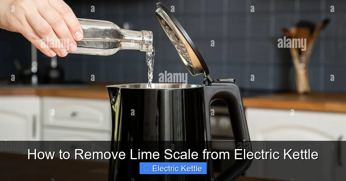 How to Remove Lime Scale from Electric Kettle